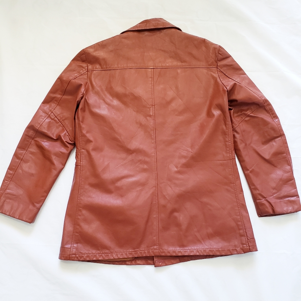 Vintage Genuine Leather Women Jacket - Picture 3 of 8